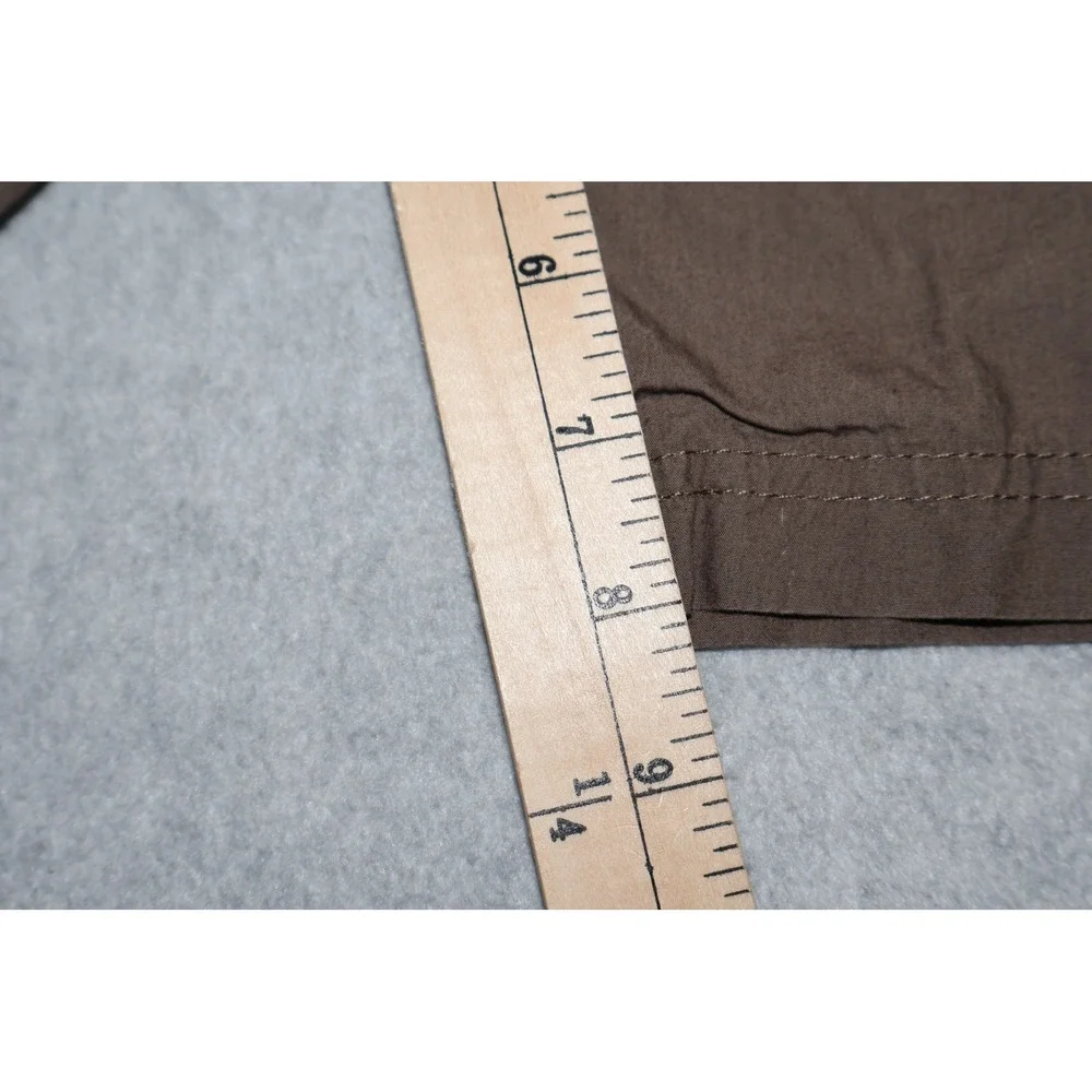 Columbia Cargo Shorts Men 38 Brown Cotton Elastic Waist Outdoor Casual 8